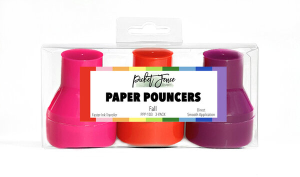 Picket Fence Studios - Paper Pouncers Fall (3pcs) Picket Fence Studios - Paper Pouncers Fall (3pcs)