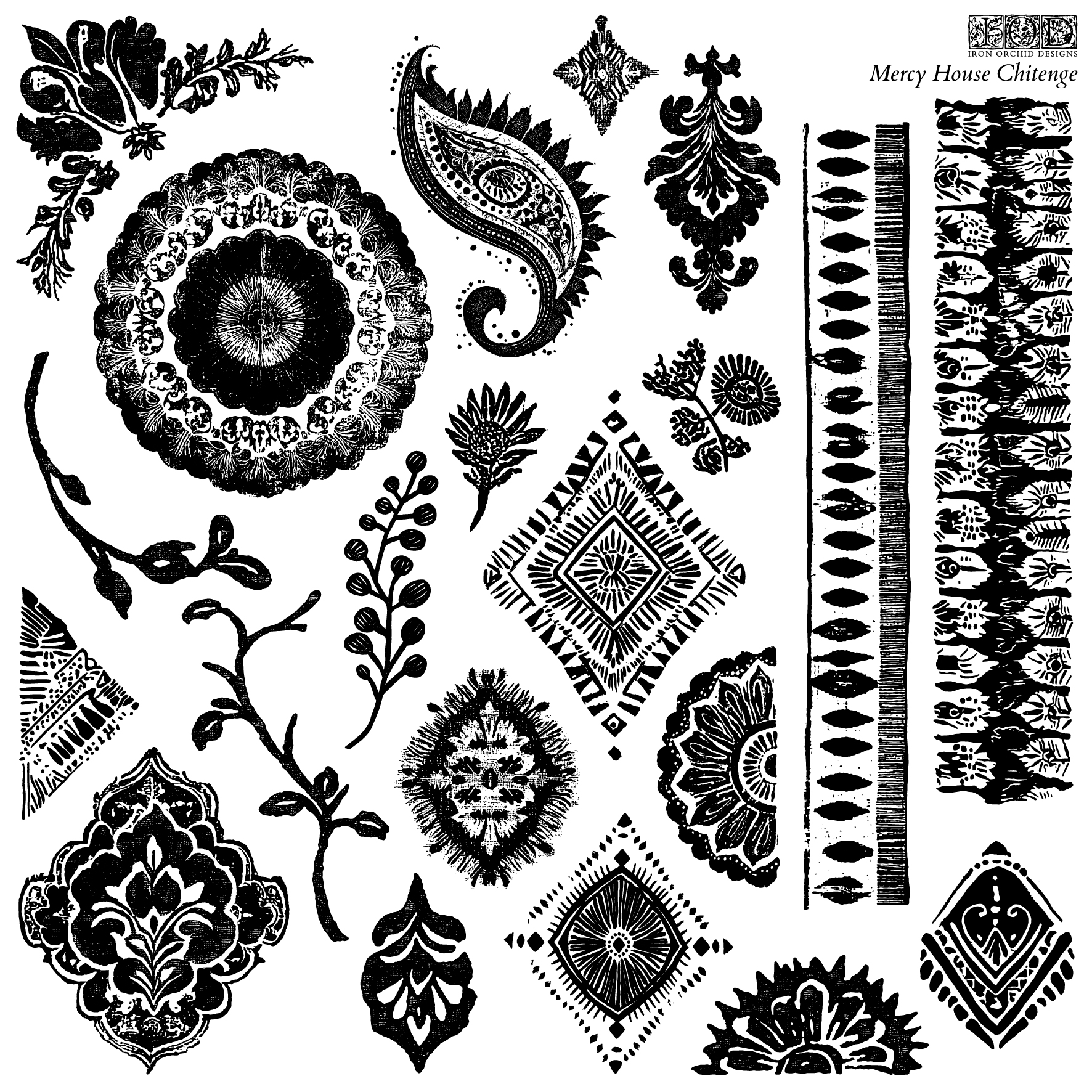IOD - Stamps 30x30 cm - Mercy House Chitenge