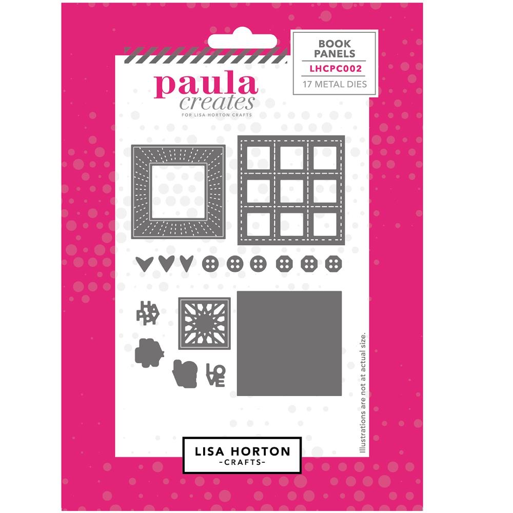 Lisa Horton Crafts Paula Creates Die Set - Treasure Book Panels 