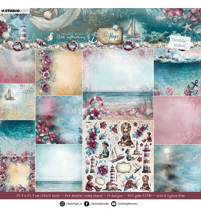 Studio Light - Designer Paper Pad - Double-sided scrapbooking Tide of Hope nr. 435