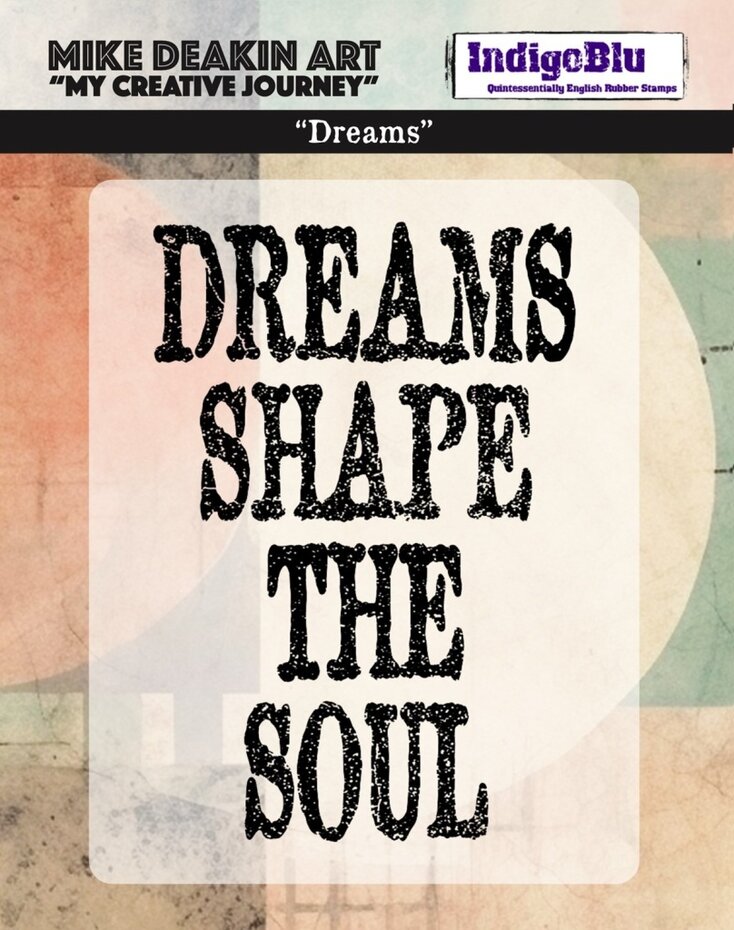 IndigoBlu - Dreams Solo Red Rubber Stamp