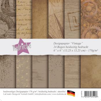 Kulricke Designpapier "Vintage" Paper Pack Kulricke Designpapier "Vintage" Paper Pack
