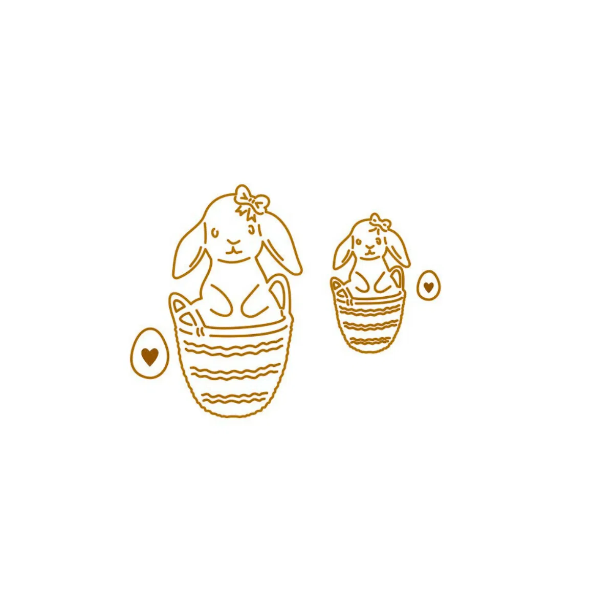 Creative Depot - Die - Häschen im Körbchen