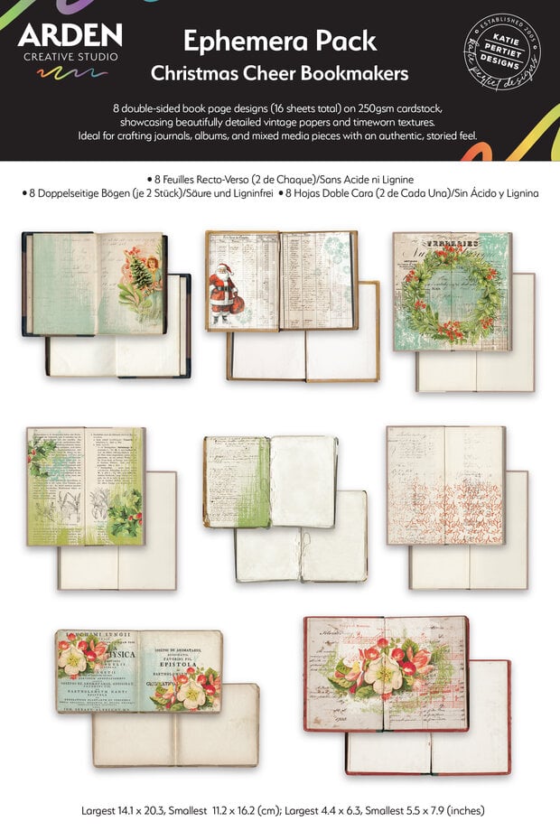 Arden Creative Studio - Christmas Cheer Ephemera Pack Bookmakers by Katie Pertiet