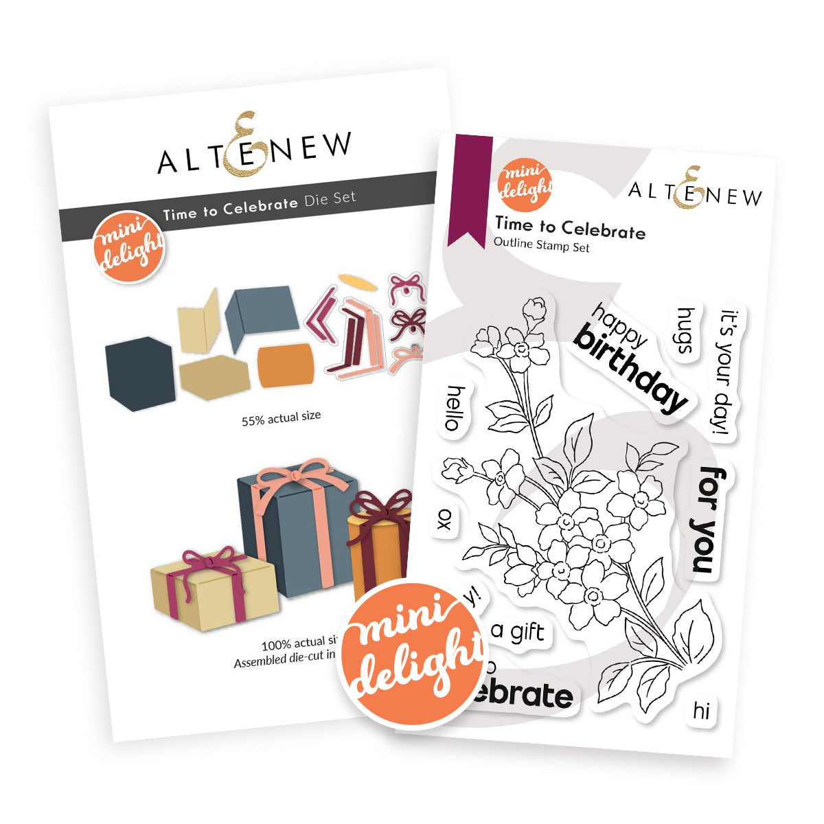 Altenew - Mini Delight: Time to Celebrate Stamp & Die Set  Altenew - Mini Delight: Time to Celebrate Stamp & Die Set