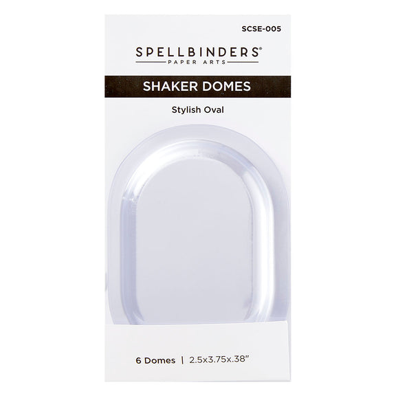 Spellbinders - Stylish Oval Shaker Dome - 6 Pack Spellbinders - Stylish Oval Shaker Dome - 6 Pack