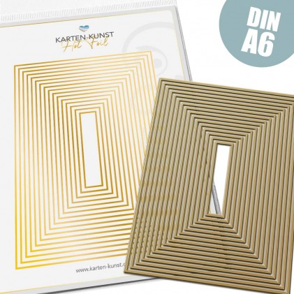 Karten-Kunst Hot Foil Plate  - Rectangle Borders A6