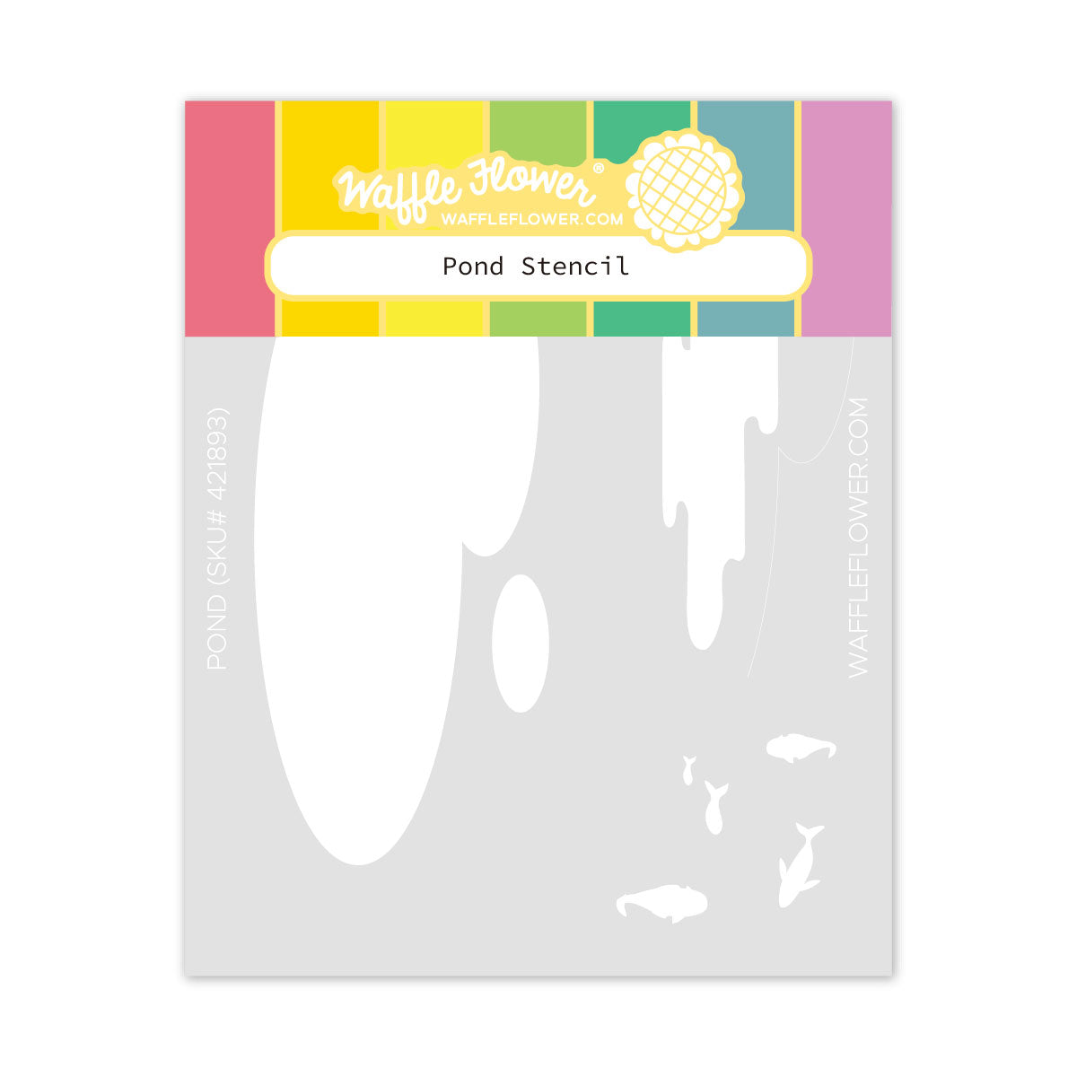 Waffle Flower - Pond Stencil Waffle Flower - Pond Stencil
