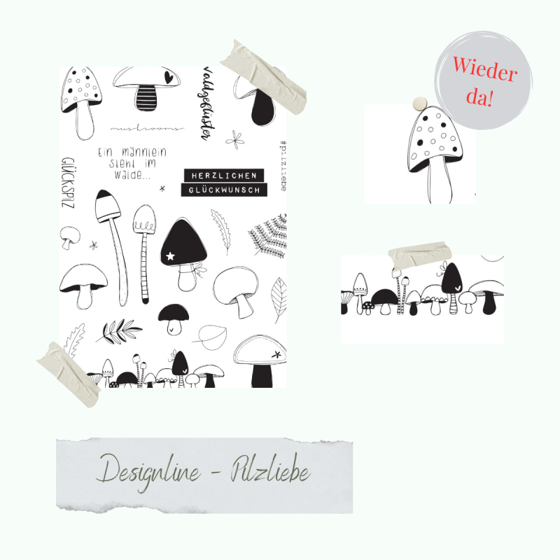 Creative Depot - Stempelset - Designline - Pilzliebe 