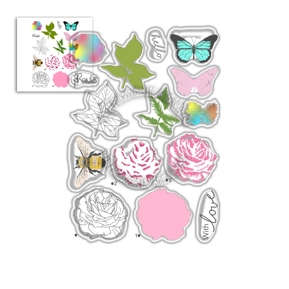 polkadoodles-honey-rose-clear-stamps-pd8056 polkadoodles-honey-rose-clear-stamps-pd8056