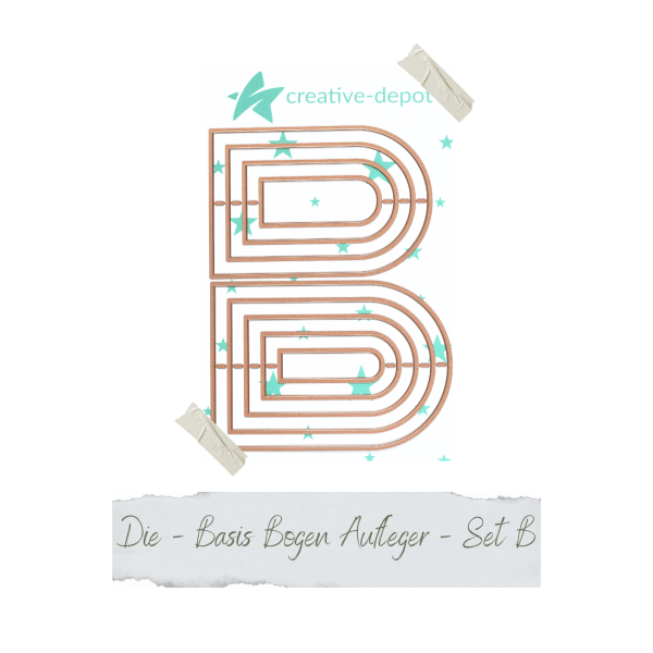 Creative Depot - Die - Basic - Basis - Bogen Aufleger - Set B 