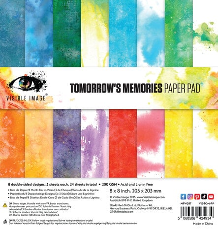 Visible Image - Tomorrow's Memories 8x8 Inch Paper Pad Visible Image - Tomorrow's Memories 8x8 Inch Paper Pad