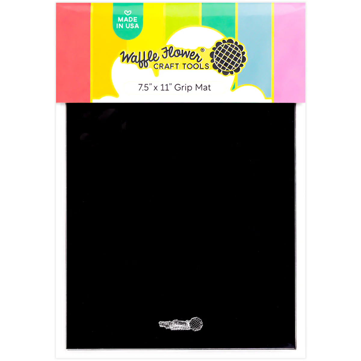 Waffle Flower - 7.5x11 Grip Mat - Black