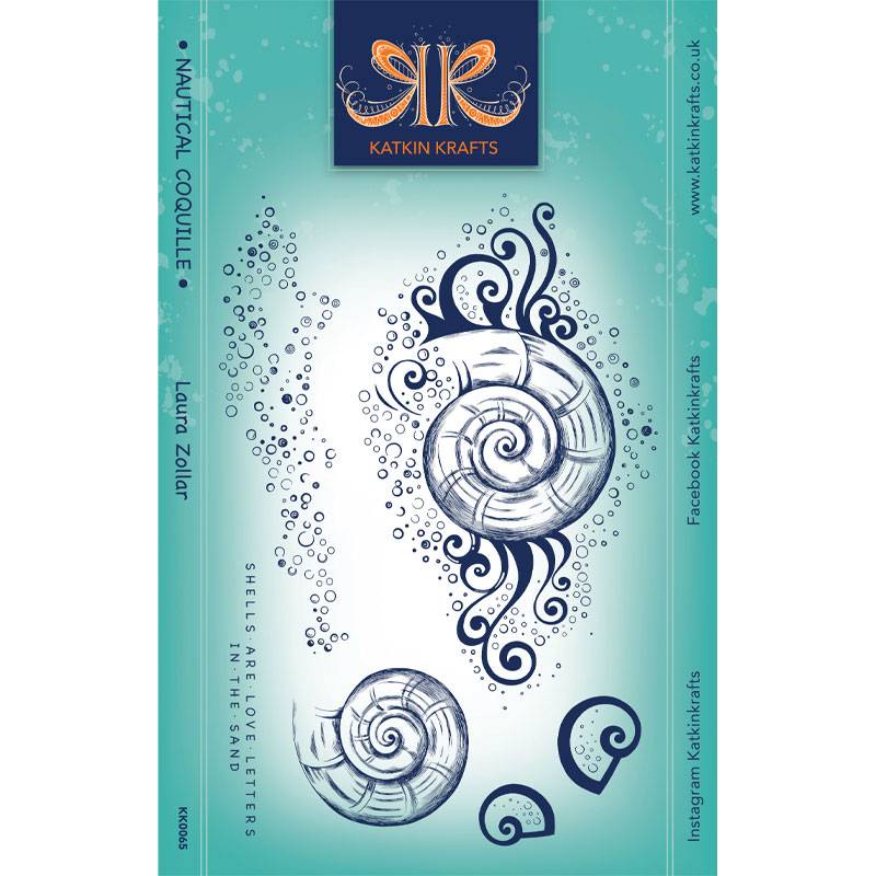 Katkin Krafts Nautical Coquille 6 in x 8 in Clear Stamp Set Katkin Krafts Nautical Coquille 6 in x 8 in Clear Stamp Set