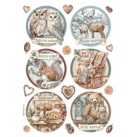 Stamperia - The Owl's House A4 Rice Paper 6 Rounds 