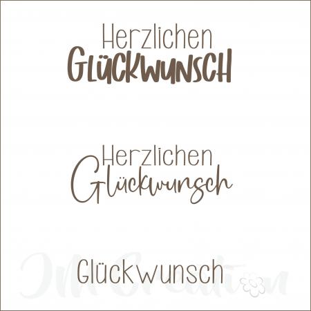 JM Creation - Glückwunsch - Embossingfolder