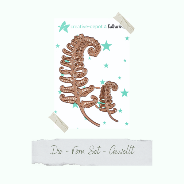 Creative Depot - Die - Farn Set - gewellt 