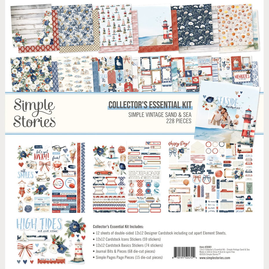 Simple Stories - Simple Vintage Sand & Sea Collectors Essentials Kit