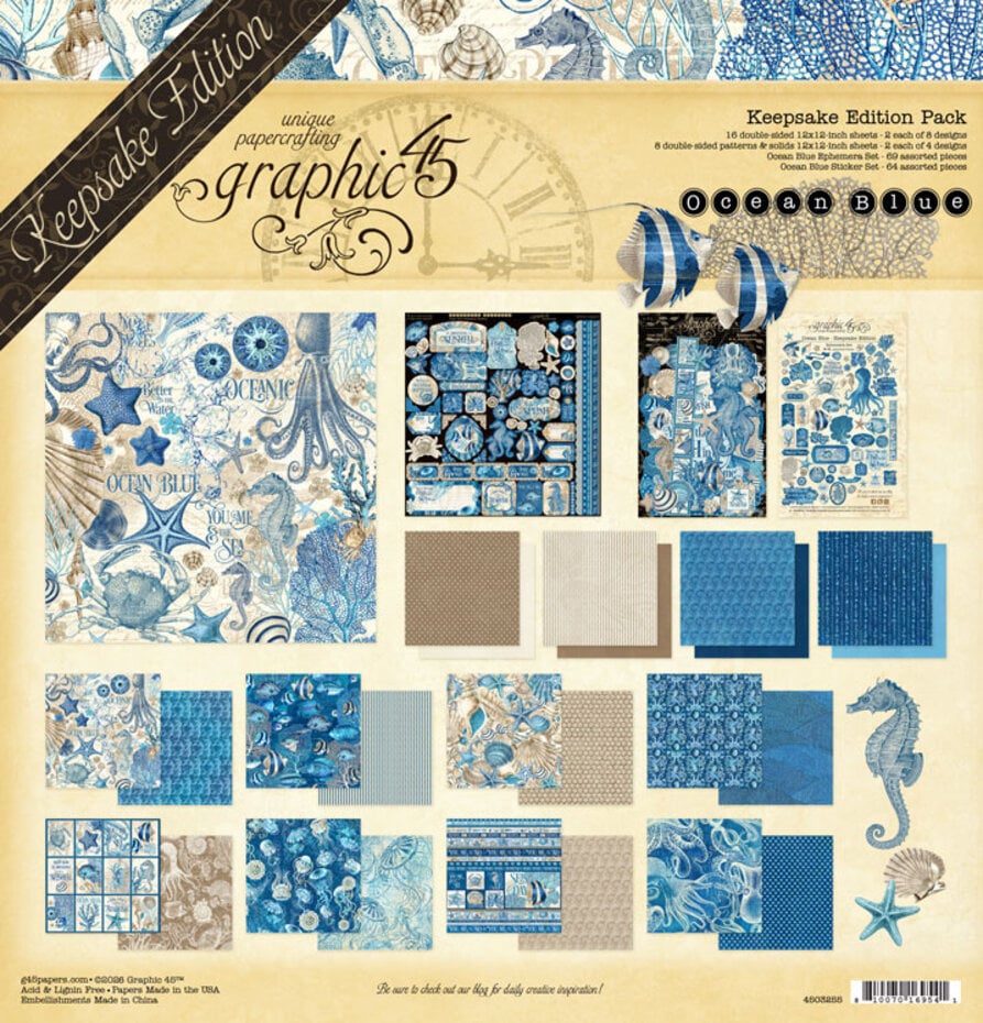 Graphic 45 - Ocean Blue Keepsake Edition