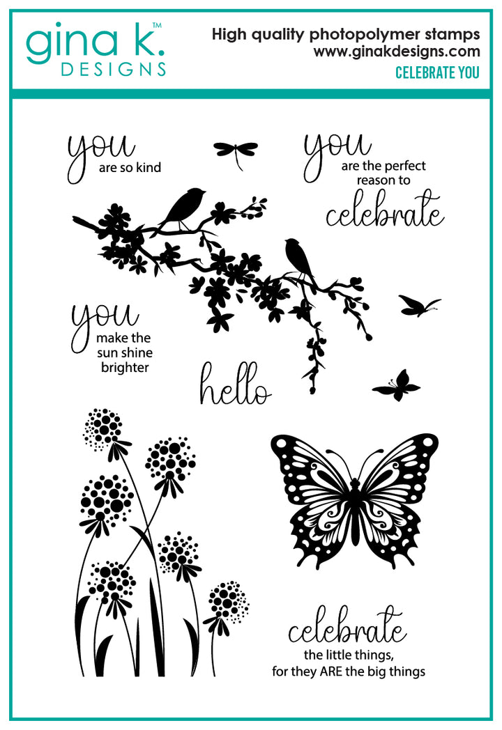 Gina K Designs -STAMPS- Celebrate You