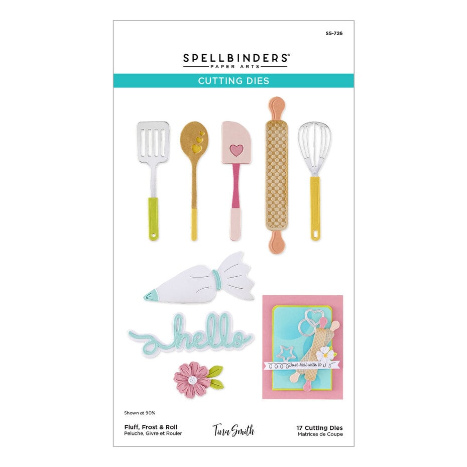 Spellbinders - Make It & Bake It Etched Dies Fluff, Frost & Roll