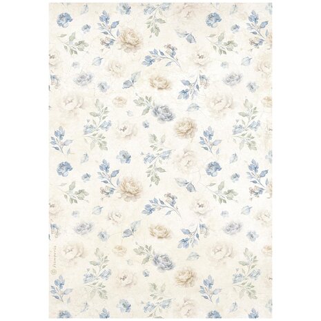 Stamperia -Timeless A4 Rice Paper Small Flowers Pattern