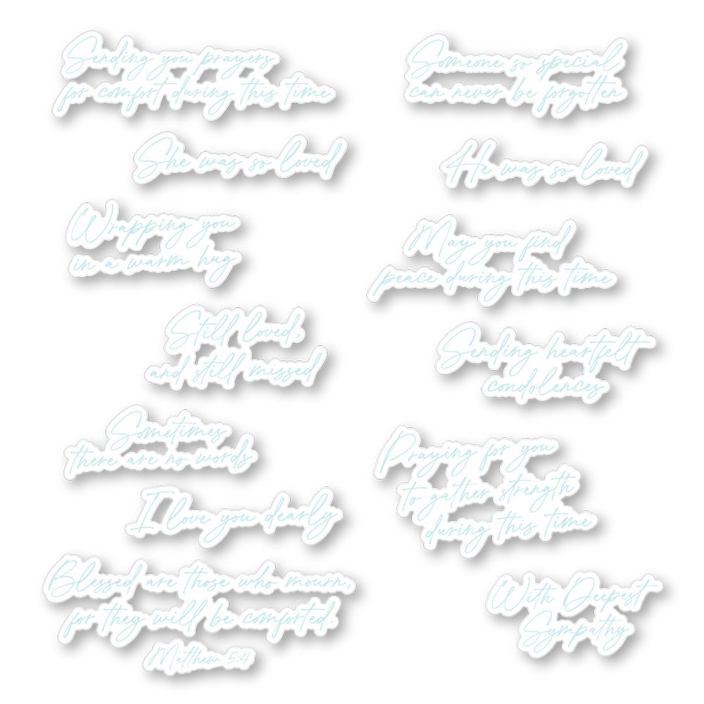 Honey Bee -  Heartfelt Condolences - Coordinating Honey Cuts 