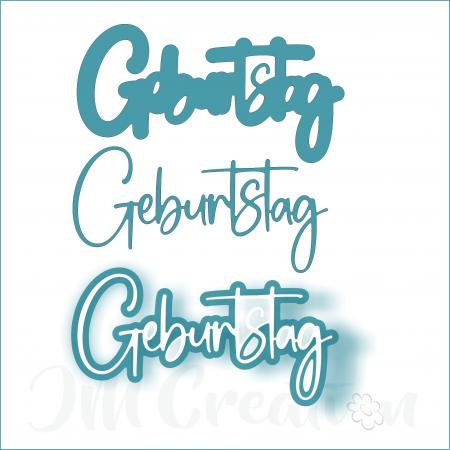 JM Creation - Geburtstag groß - Stanzschablone
