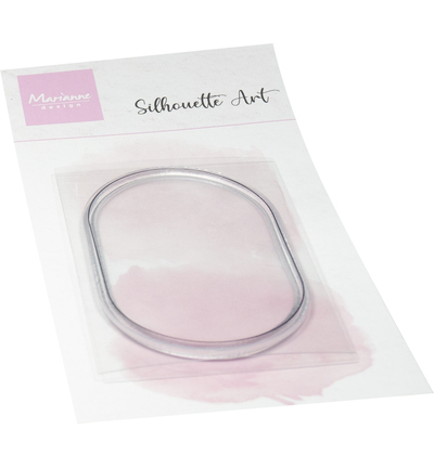 Marianne D - Frame / border - Silhouette Art - Oval frame