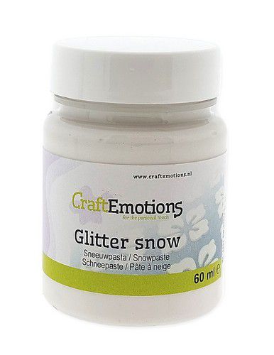 CraftEmotions pasta Glitter snow 60ml