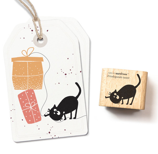 cats on appletrees - Stempel Friedegunde tastet cats on appletrees - Stempel Friedegunde tastet