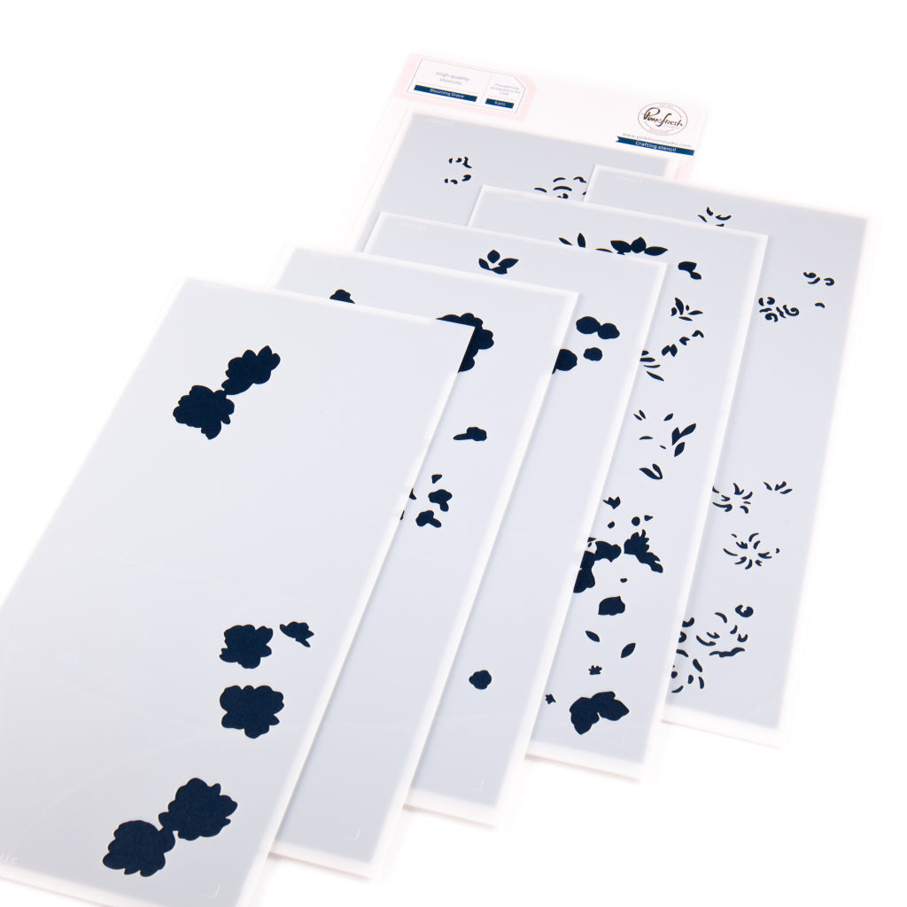 Pinkfresh Studio Stencils -  Blooming Grace stencil
