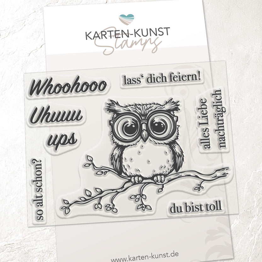 Karten-Kunst Clear Stamps KK-0292 - Uhuuups, so alt schon