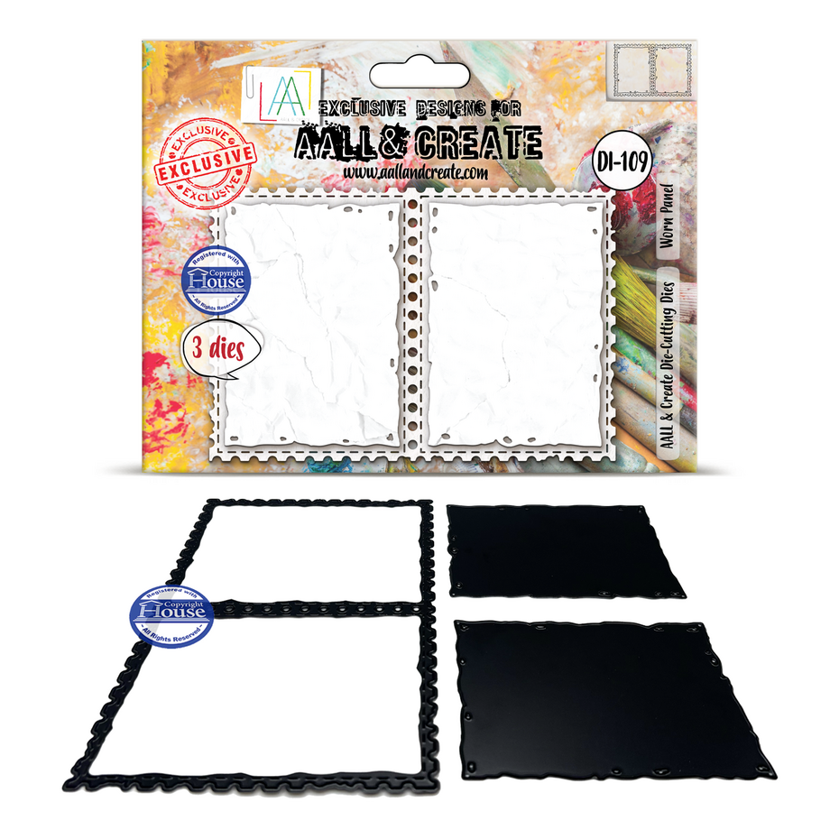 AALL & Create - Geary Cutouts Die-Cutting Die Set Worn Panel by Autour De Mwa & Co