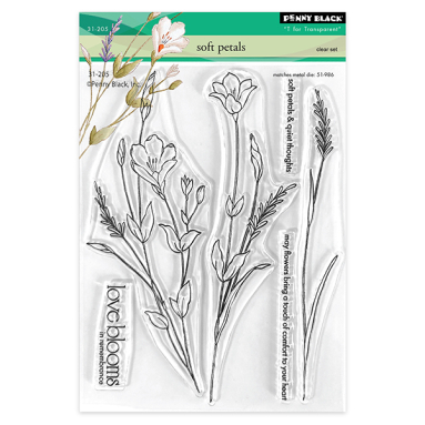 Penny Black - SOFT PETALS (CLEAR STAMPS)