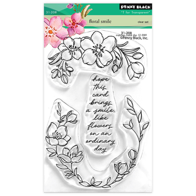 Penny Black - FLORAL SMILE (CLEAR STAMPS)