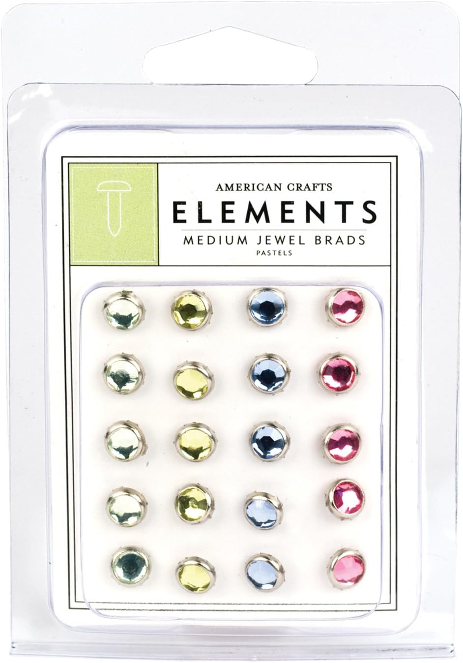 Crafts Too Brads - mittelgroß, Pastellfarben Crafts Too Brads - mittelgroß, Pastellfarben