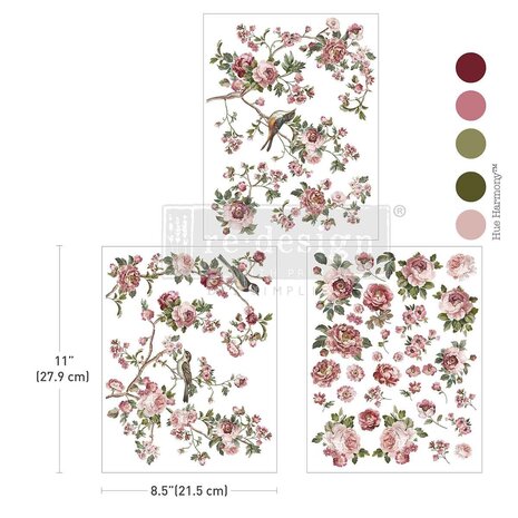 Re-Design with Prima - Kacha The Enchanted Grove 8,5x11 Inch Middy Transfers (3pcs)