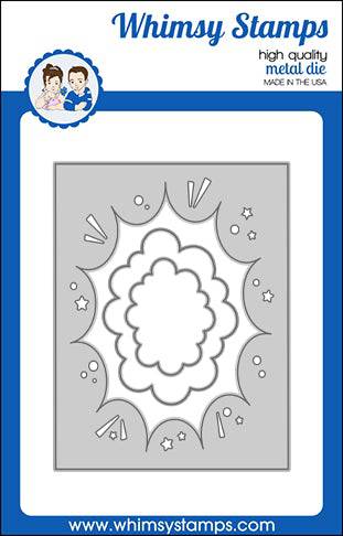 Whimsy Stamps - Comic Burst A2 Die