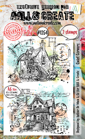 AALL & Create - Whimsy Dwellings A6 Stamp Set Quiet Corners AALL & Create - Whimsy Dwellings A6 Stamp Set Quiet Corners