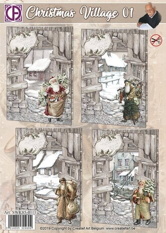 Creatief Art - Christmas Village 01 Card Kit