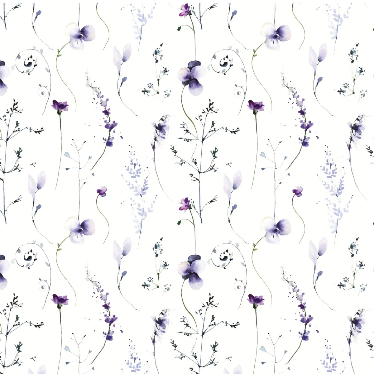 Creative Depot - Designpapier - Blümchen Veilchenblau