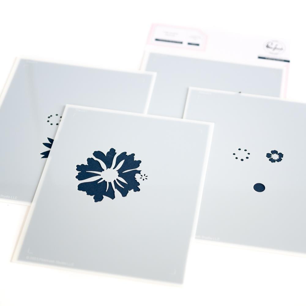 Pinkfresh Studio Stencils - Thanks For Being There 
