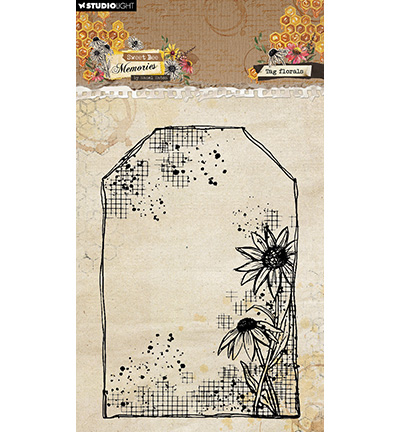 Studio Light Stamp- Tag florals Sweet Bee Memories nr.791