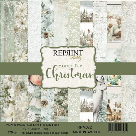 Reprint - Home For Christmas 8x8 Inch Paper Pack