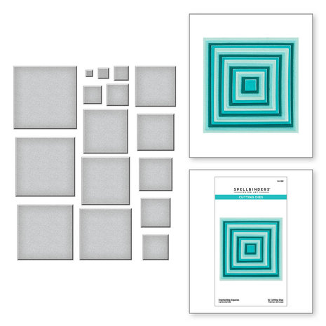 Spellbinders - Everlasting Squares Etched Dies