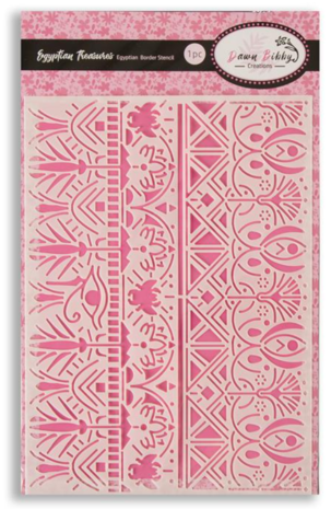 Dawn Bibby - Egyptian Treasures Egyptian Border Stencil Dawn Bibby - Egyptian Treasures Egyptian Border Stencil