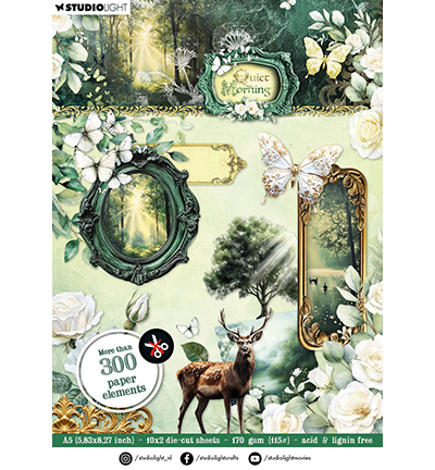 Studio Light - Die-Cut Paper Pad - Embellishments Quiet Morning nr. 402