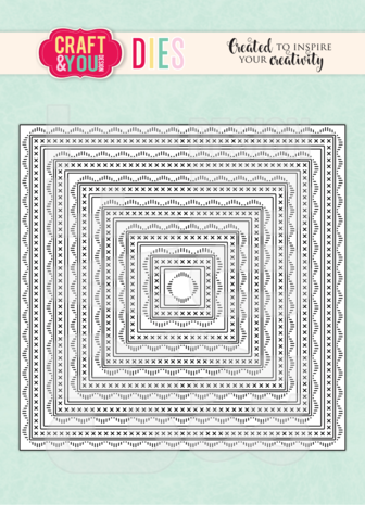 Craft & You Design - Square Decorative Stiches Dies