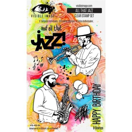 Visible Image - All That Jazz 4x6 Inch Stamp Set Visible Image - All That Jazz 4x6 Inch Stamp Set